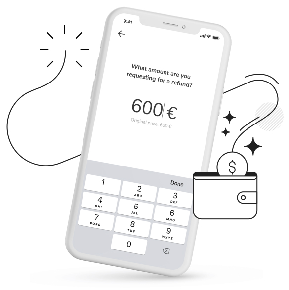 balance on phone screen